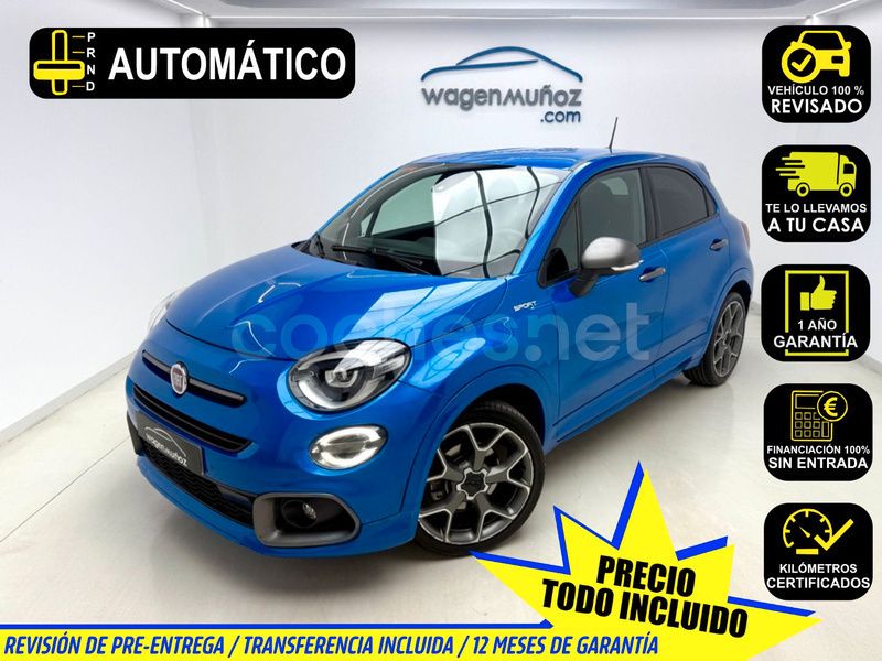 Azul Usado 2021 Fiat 500X Sport SUV | 16.600 € (Precio justo) - Imagen 1/4