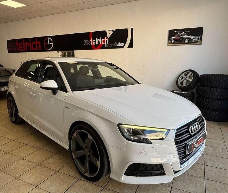 Blanco Usado 2018 Audi A3 Sportback S-Line Utilitario | 19.999 € (Caro) - Imagen 1/4