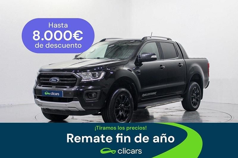 Negro Usado 2020 Ford Ranger Wildtrack Recogida | 31.990 € (Precio justo) - Imagen 1/4