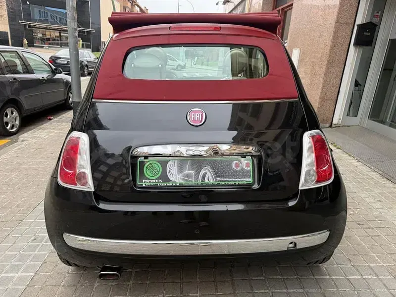 Usado Fiat 500C Lounge 69 CV (50 kW) 2015 Negro Descapotable