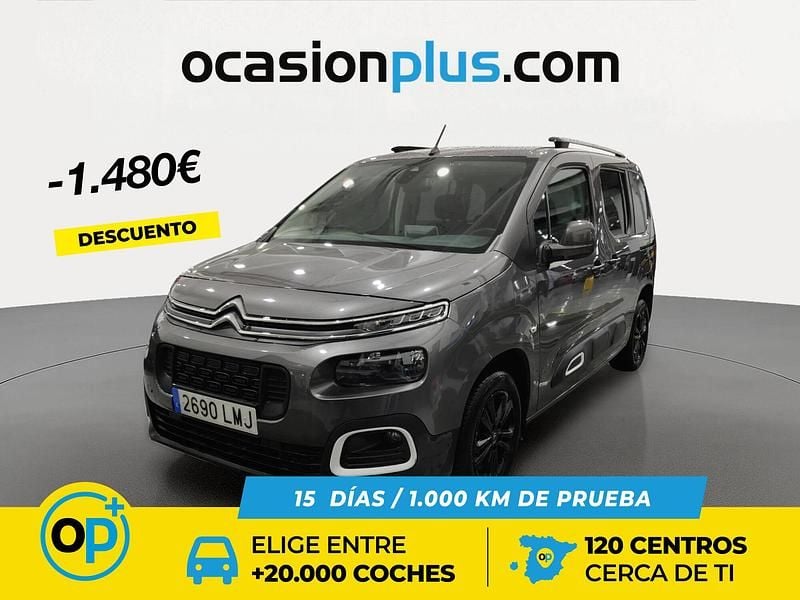 Gris Usado 2021 Citroën Berlingo Feel Monovolumen | 16.290 € (Precio justo) - Imagen 1/4