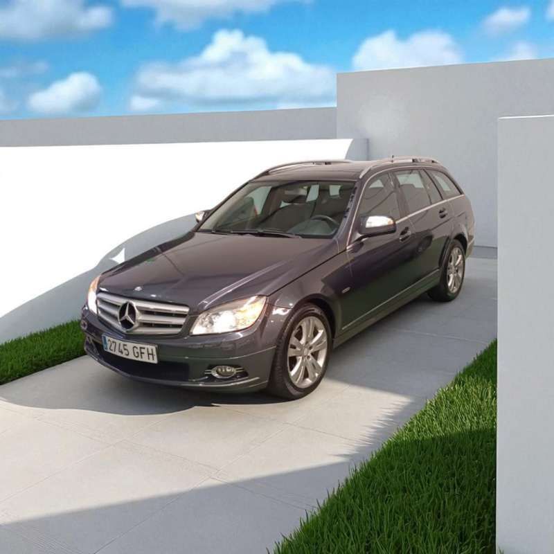 Gris Usado 2009 Mercedes C220 Avantgarde Familiar | 8499 € (Precio justo) - Imagen 1/4