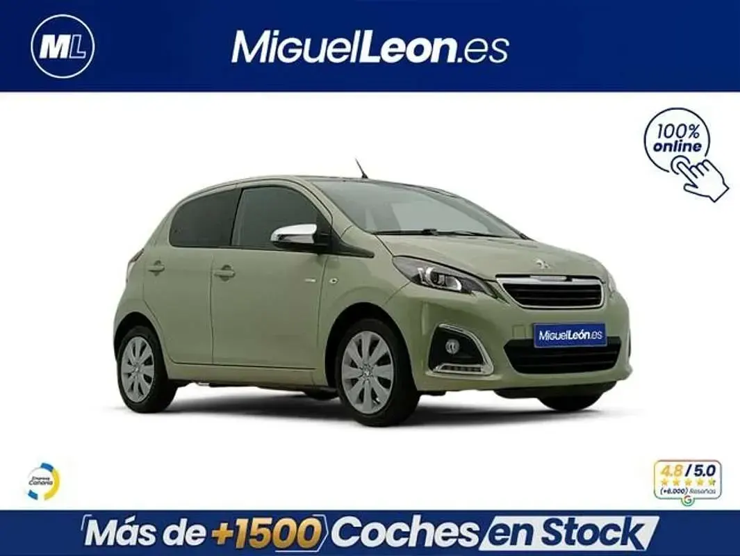 Usado Peugeot 108 Style 72 CV (52 kW) 2023 Verde Utilitario