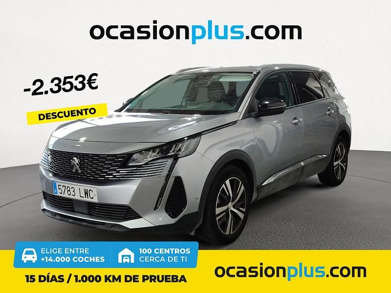 Gris Usado 2022 Peugeot 5008 Allure Monovolumen | 23.690 € (Precio justo) - Imagen 1/4