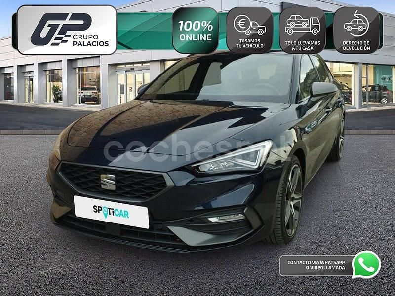 Negro Usado 2021 Seat Leon FR Berlina | 20.295 € (Precio justo) - Imagen 1/4