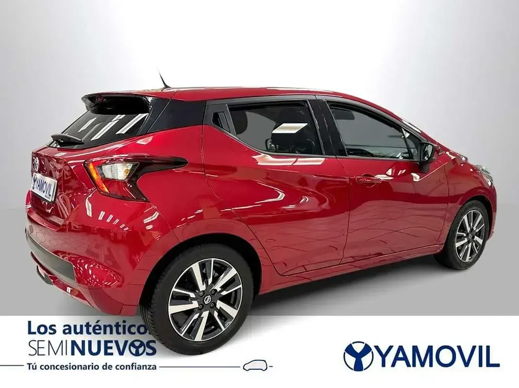 Usado Nissan Micra N-Connecta 117 CV (86 kW) 2019 Rojo Utilitario