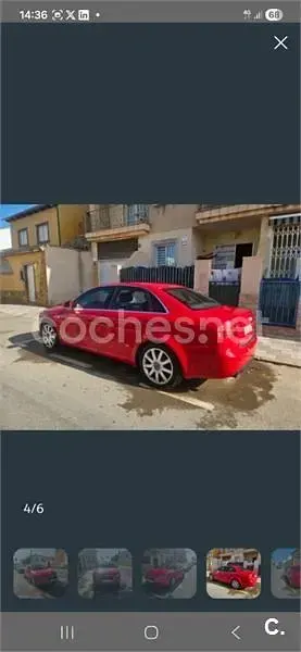 Usado Audi A4 S-Line 200 CV (147 kW) 2006 Rojo Berlina