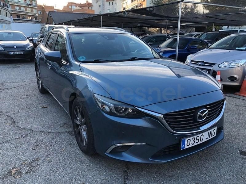 Usado Mazda 6 Style 150 CV (110 kW) 2016 Azul Familiar