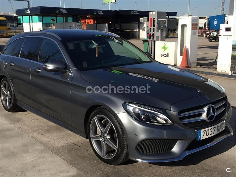 Usado Mercedes C220 170 CV (125 kW) 2018 Gris / plata Familiar