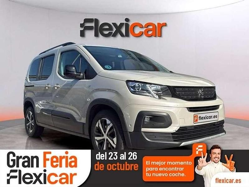 Beige Usado 2021 Peugeot Rifter GT Monovolumen | 16.990 € (Super precio) - Imagen 1/4