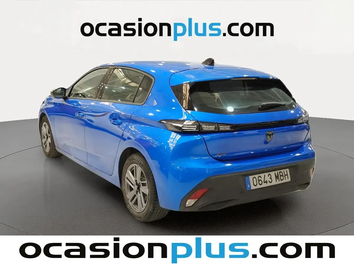 Usado Peugeot 308 Active 131 CV (96 kW) 2022 Azul Monovolumen