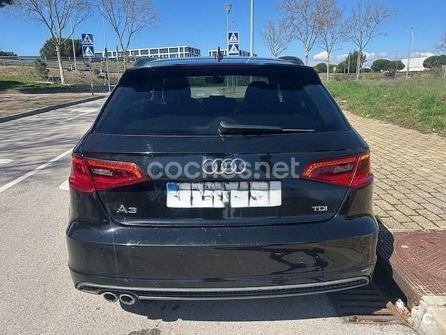 Usado Audi A3 S-Line 150 CV (110 kW) 2015 Negro Berlina