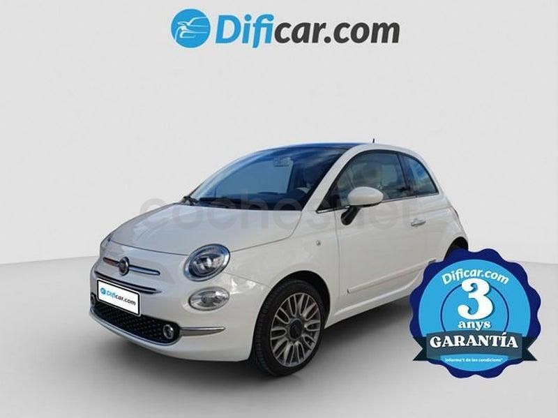 Usado Fiat 500C Lounge 69 CV (50 kW) 2017 Blanco Descapotable