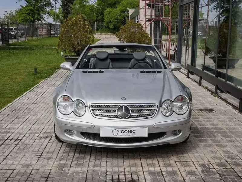 Usado Mercedes SL500 306 CV (225 kW) 2002 Gris / plata Descapotable