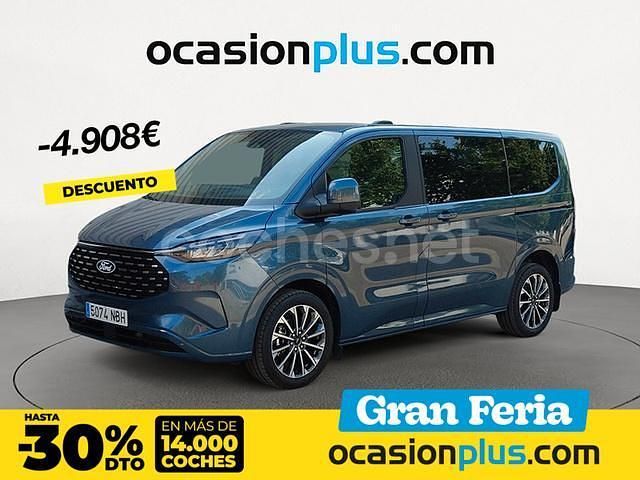 Azul Nuevo 2025 Ford Tourneo Custom Titanium X Monovolumen | 53.990 € (Precio justo) - Imagen 1/4