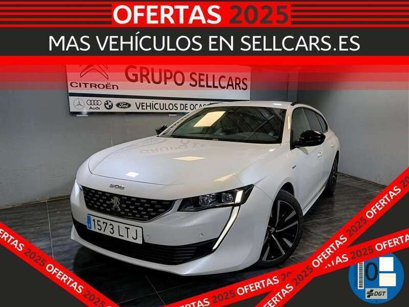 Blanco Usado 2021 Peugeot 508 GT Familiar | 19.990 € (Precio justo) - Imagen 1/4