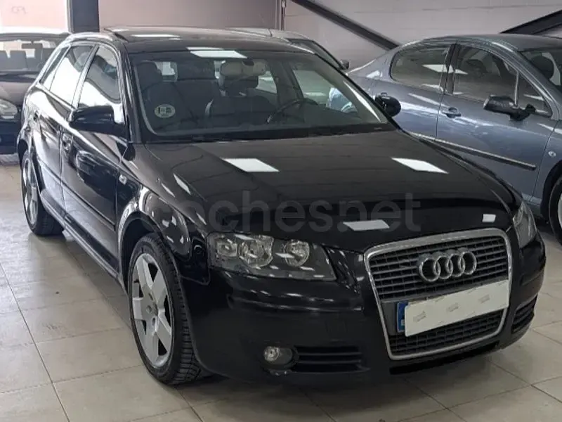 Usado Audi A3 Ambition 140 CV (102 kW) 2008 Negro Utilitario