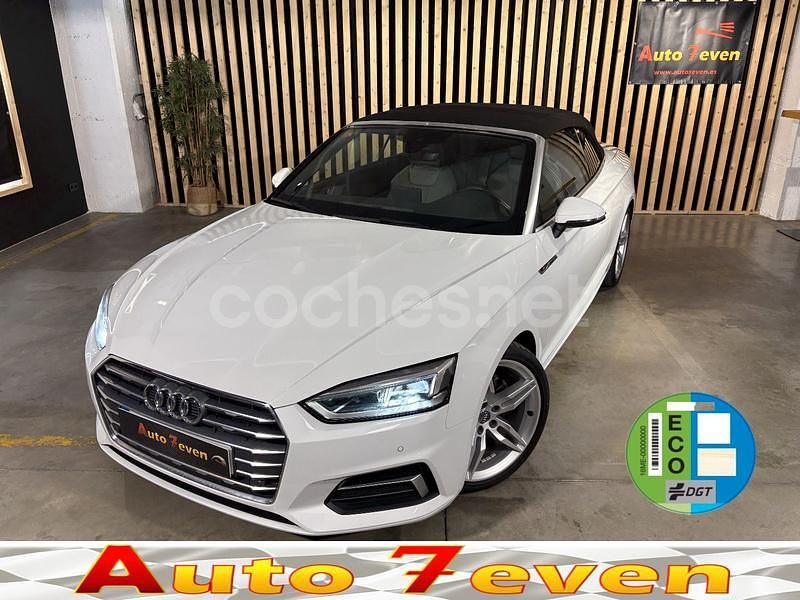 Blanco Usado 2019 Audi A5 Cabriolet S-Line Descapotable | 29.499 € (Precio justo) - Imagen 1/4