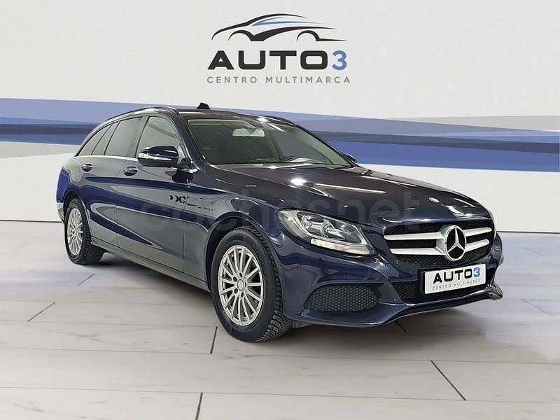 Usado Mercedes C200 136 CV (100 kW) 2016 Azul Familiar