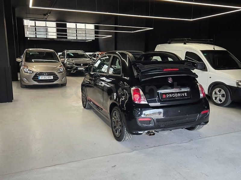 Usado Fiat 500 Pop 69 CV (50 kW) 2015 Negro Descapotable