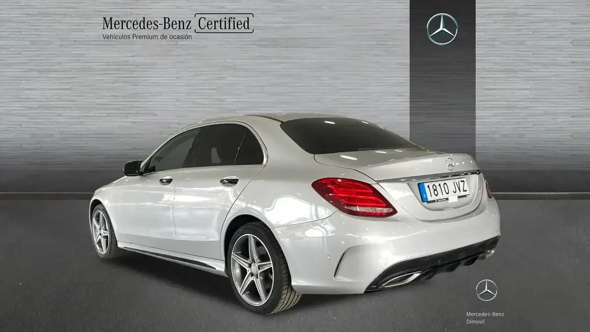 Usado Mercedes C220 AMG 170 CV (125 kW) 2016 Plata iridio Berlina