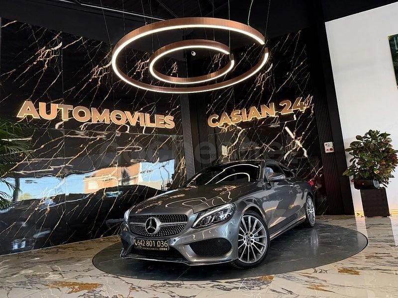 Usado Mercedes C300 245 CV (180 kW) 2017 Gris / plata Coupe