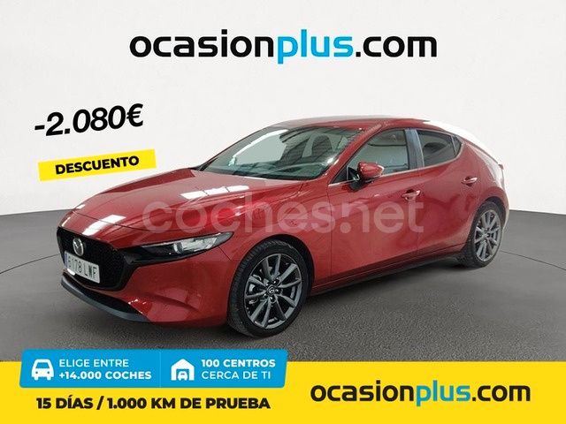 Rojo Usado 2022 Mazda 3 Berlina | 22.890 € (Precio justo) - Imagen 1/4