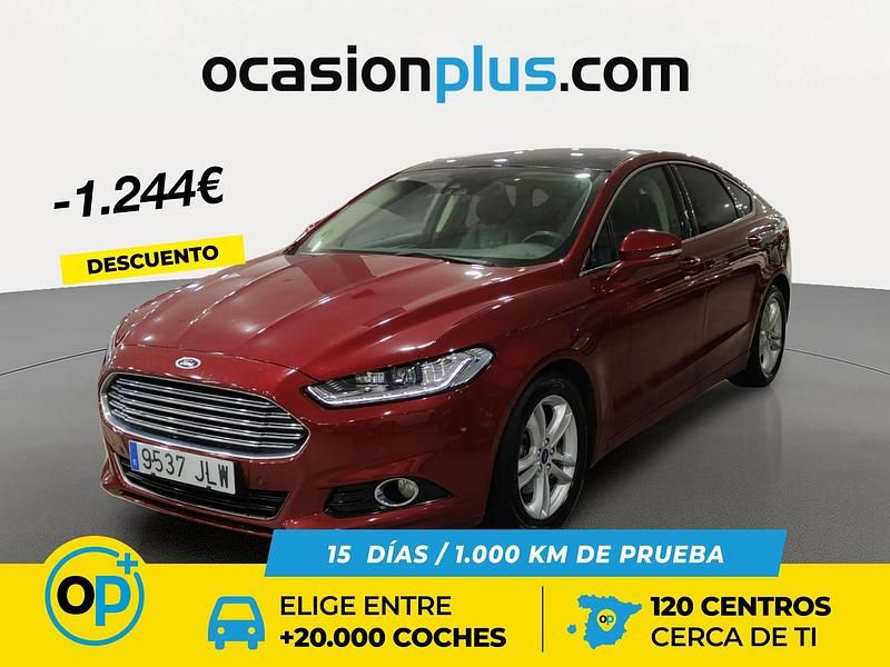 Rojo Usado 2016 Ford Mondeo Titanium Berlina | 16.800 € (Caro) - Imagen 1/4