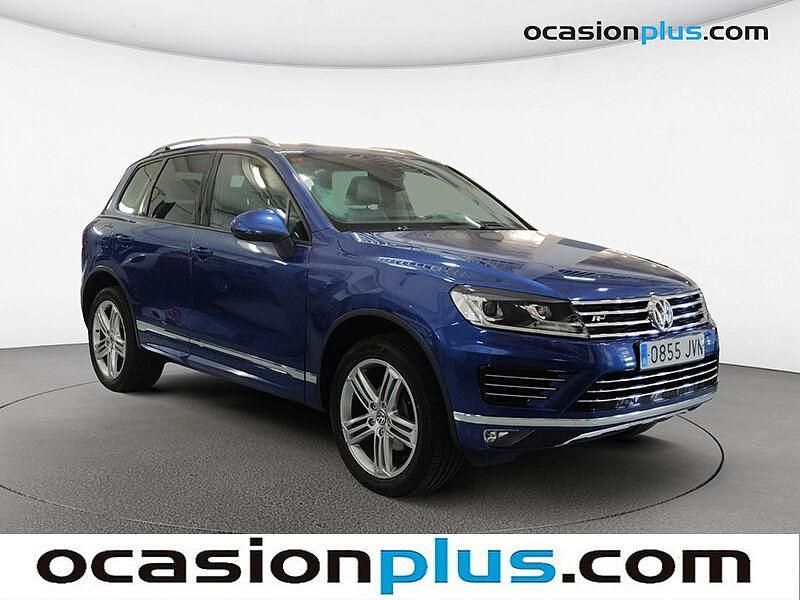 Usado VW Touareg R-line 204 CV (150 kW) 2016 Azul SUV