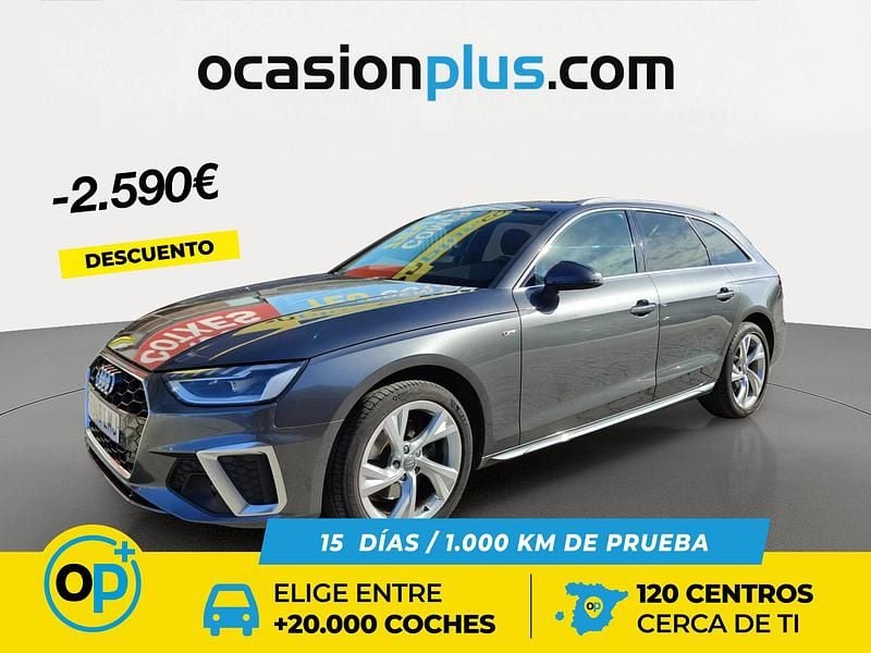 Gris / plata Usado 2021 Audi A4 S-Line Familiar | 28.500 € (Un poco caro) - Imagen 1/4
