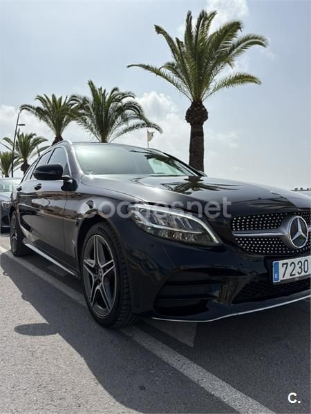 Negro Usado 2019 Mercedes C300e Familiar | 24.900 € (Un poco caro) - Imagen 1/4