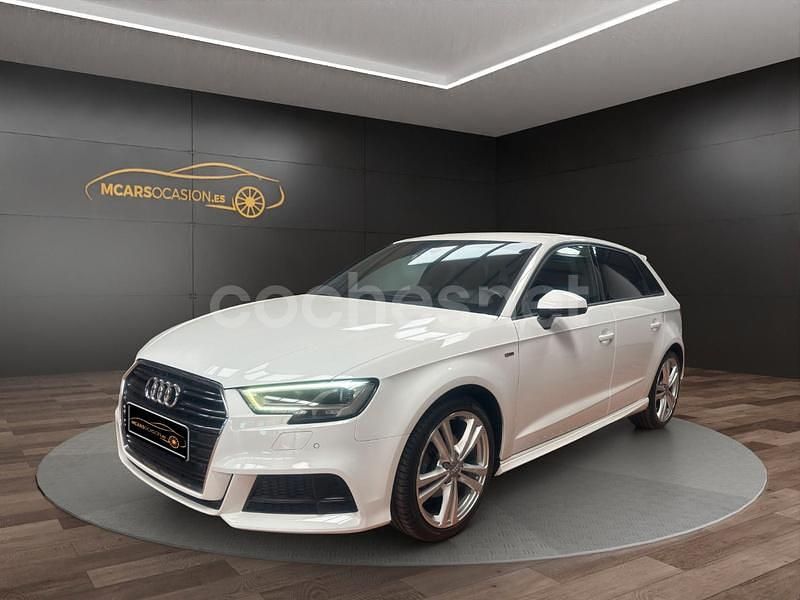 Usado Audi A3 S-Line 116 CV (85 kW) 2019 Blanco Berlina