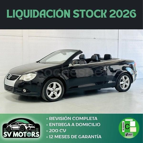 Usado VW Eos 200 CV (147 kW) 2007 Negro Descapotable