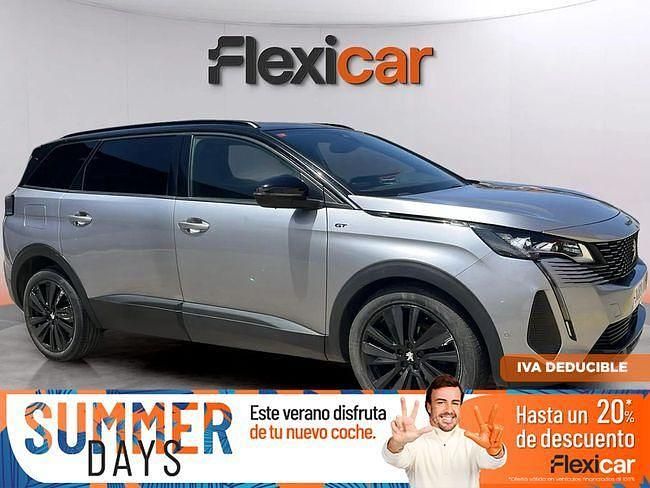 Gris Usado 2021 Peugeot 5008 GT Monovolumen | 24.990 € (Un poco caro) - Imagen 1/4