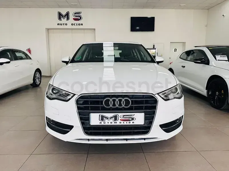 Usado Audi A3 S-Line 110 CV (80 kW) 2015 Blanco Berlina
