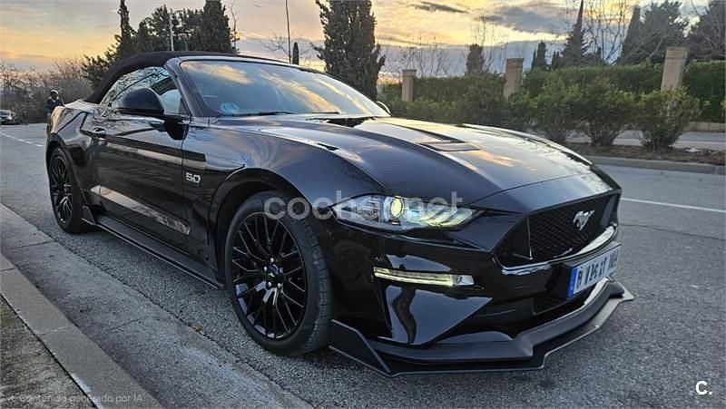 Usado Ford Mustang GT 450 CV (330 kW) 2021 Negro Descapotable