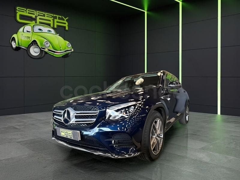 Usado Mercedes GLC220 AMG line 170 CV (125 kW) 2016 Azul SUV