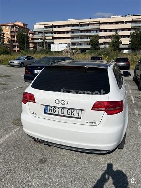 Usado Audi A3 S-Line 170 CV (125 kW) 2009 Blanco Utilitario