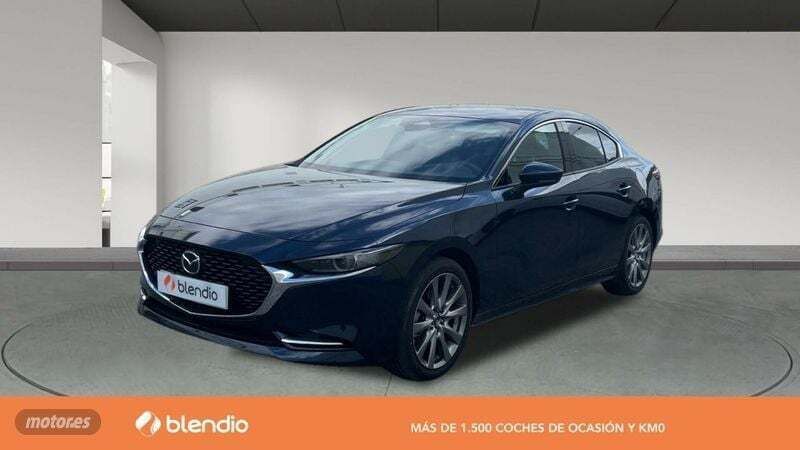 Azul Usado 2025 Mazda 3 Exclusive-Line Berlina | 33.980 € - Imagen 1/4