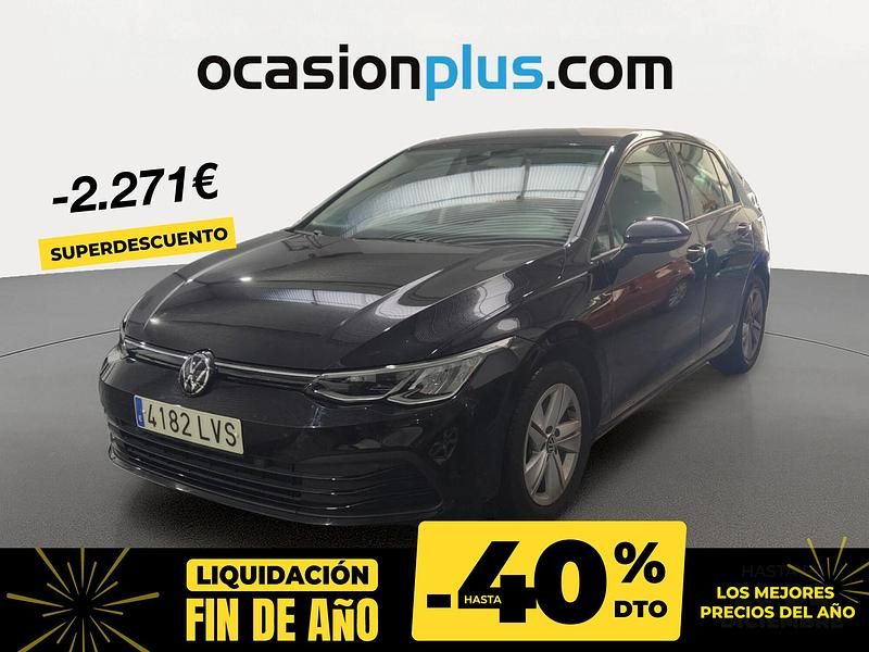 Negro Usado 2021 VW Golf VIII Life Berlina | 23.780 € (Precio justo) - Imagen 1/4