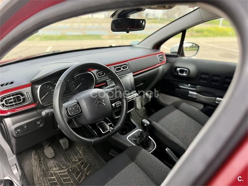 Usado Citroën C3 Feel 82 CV (60 kW) 2019 Rojo Utilitario