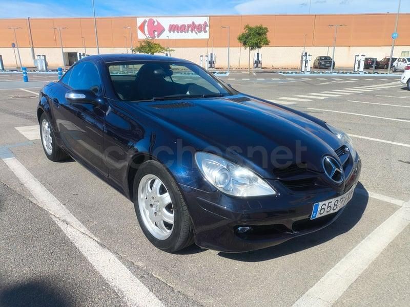 Usado Mercedes SLK200 163 CV (119 kW) 2007 Azul Descapotable