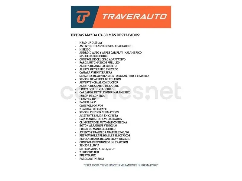Usado Mazda CX-30 Homura-Line 122 CV (89 kW) 2024 Blanco SUV