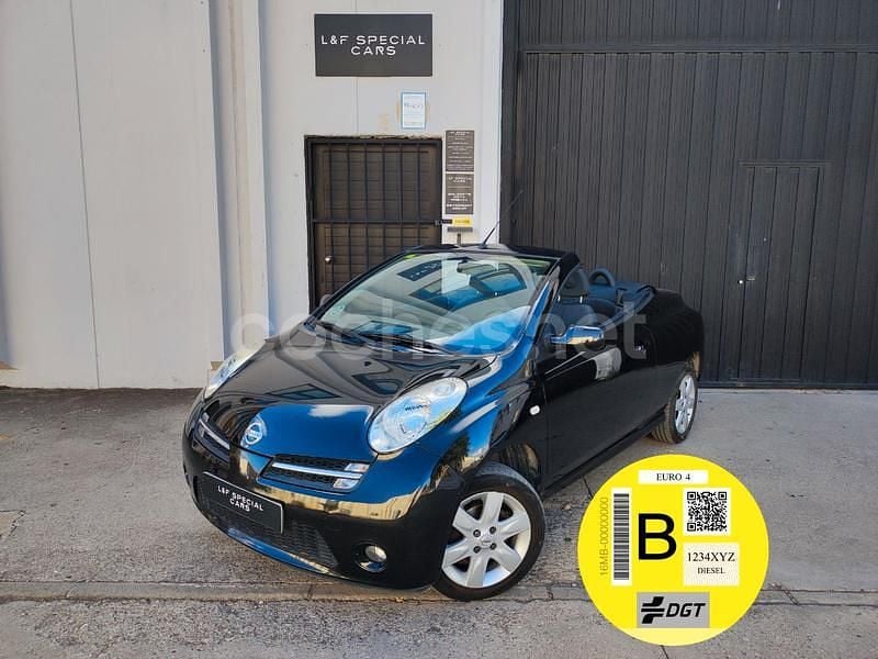 Negro Usado 2005 Nissan Micra C+C Tekna Descapotable | 3990 € - Imagen 1/4