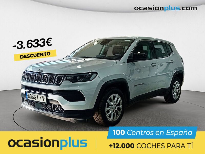 Blanco Usado 2022 Jeep Compass Longitude SUV | 21.270 € (Precio justo) - Imagen 1/4