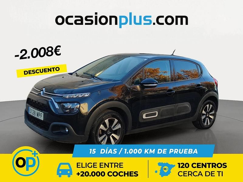 Negro Usado 2024 Citroën C3 PureTech Berlina | 13.950 € (Precio justo) - Imagen 1/4