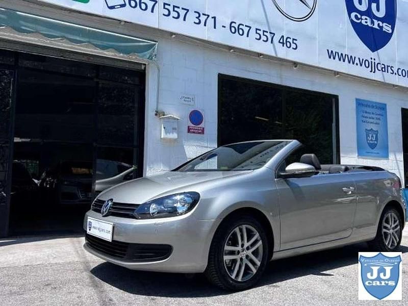 Beige Usado 2012 VW Golf Cabriolet Descapotable | 9990 € (Precio justo) - Imagen 1/4