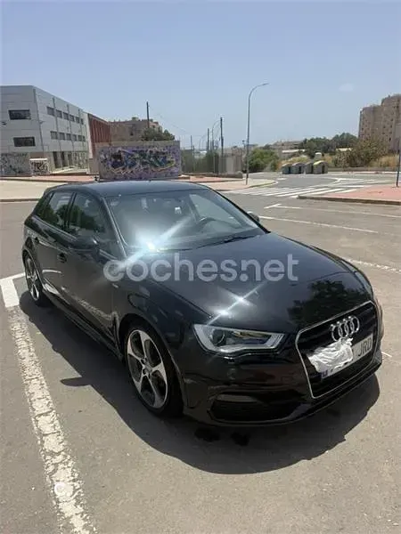 Usado Audi A3 S-Line 125 CV (91 kW) 2016 Negro Berlina
