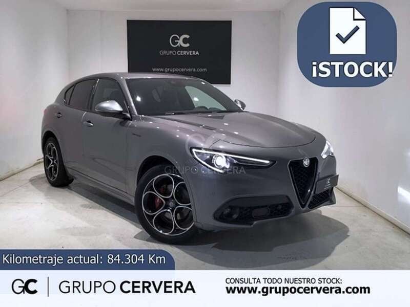 Gris Usado 2020 Alfa Romeo Stelvio Veloce SUV | 29.990 € (Caro) - Imagen 1/4