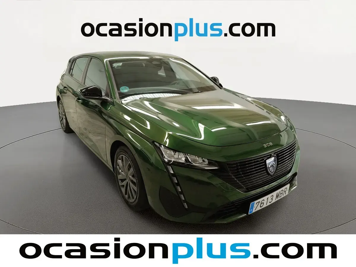 Usado Peugeot 308 Active 110 CV (80 kW) 2022 Verde Utilitario
